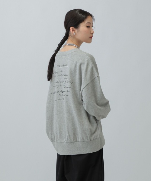 LEPSIM（レプシィム）の「アソートプリントスウェット　582471（スウェット・レディース・ベージュ/グレー/オフホワイト/チャコールグレー/グレー系その他・FREE）」の4枚目の写真