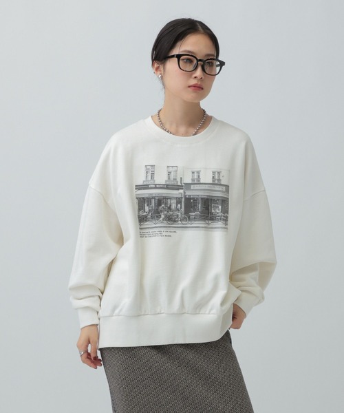 LEPSIM（レプシィム）の「アソートプリントスウェット　582471（スウェット・レディース・ベージュ/グレー/オフホワイト/チャコールグレー/グレー系その他・FREE）」の2枚目の写真