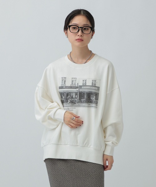 LEPSIM（レプシィム）の「アソートプリントスウェット　582471（スウェット・レディース・ベージュ/グレー/オフホワイト/チャコールグレー/グレー系その他・FREE）」の7枚目の写真