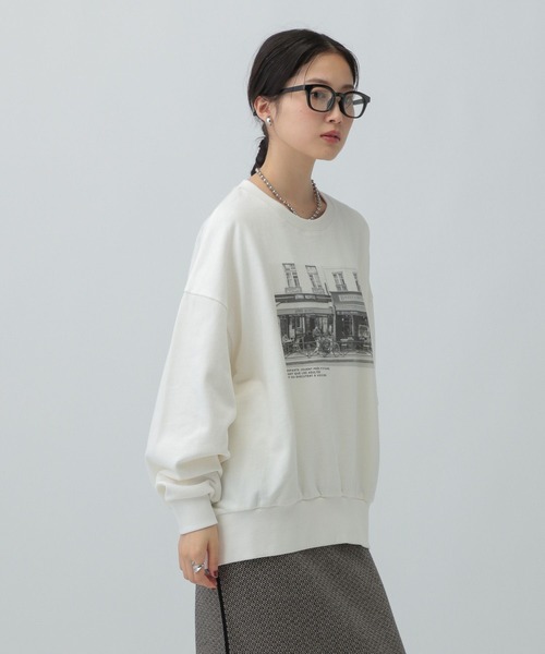 LEPSIM（レプシィム）の「アソートプリントスウェット　582471（スウェット・レディース・ベージュ/グレー/オフホワイト/チャコールグレー/グレー系その他・FREE）」の8枚目の写真