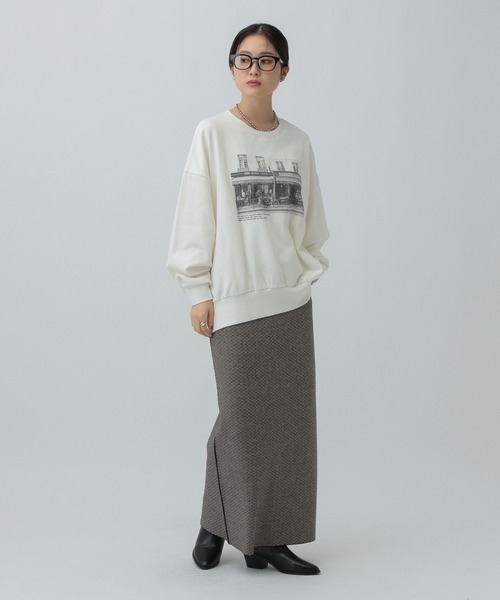 LEPSIM（レプシィム）の「アソートプリントスウェット　582471（スウェット・レディース・ベージュ/グレー/オフホワイト/チャコールグレー/グレー系その他・FREE）」の10枚目の写真