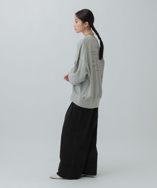 LEPSIM（レプシィム）の「アソートプリントスウェット　582471（スウェット・レディース・ベージュ/グレー/オフホワイト/チャコールグレー/グレー系その他・FREE）」の17枚目の写真