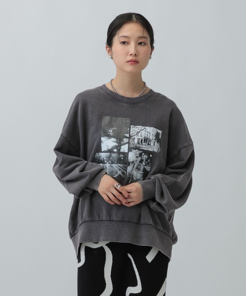 LEPSIM（レプシィム）の「アソートプリントスウェット　582471（スウェット・レディース・ベージュ/グレー/オフホワイト/チャコールグレー/グレー系その他・FREE）」の18枚目の写真