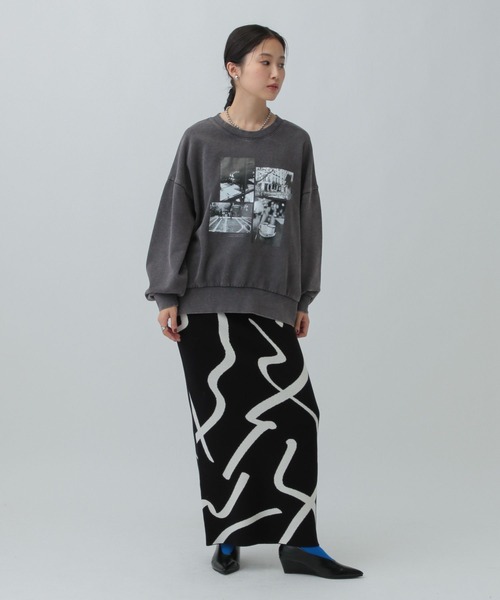 LEPSIM（レプシィム）の「アソートプリントスウェット　582471（スウェット・レディース・ベージュ/グレー/オフホワイト/チャコールグレー/グレー系その他・FREE）」の22枚目の写真