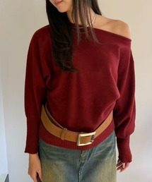 即完売 雑誌多数掲載 オフショルダー赤 オフショル」に該当するトップス（レッド/赤色系）ファッション通販