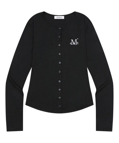 MUCENT（ムセント）の「アンツスリムフィットラウンドネックカーディガン（5カラー）（カーディガン/ボレロ・レディース・Beige/グレー/ホワイト/チャコールグレー/ブラック・FREE）」の6枚目の写真