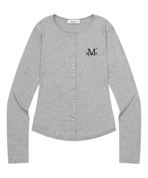 MUCENT（ムセント）の「アンツスリムフィットラウンドネックカーディガン（5カラー）（カーディガン/ボレロ・レディース・Beige/グレー/ホワイト/チャコールグレー/ブラック・FREE）」の14枚目の写真