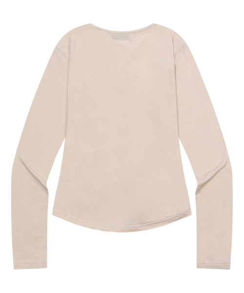 MUCENT（ムセント）の「アンツスリムフィットラウンドネックカーディガン（5カラー）（カーディガン/ボレロ・レディース・Beige/グレー/ホワイト/チャコールグレー/ブラック・FREE）」の20枚目の写真