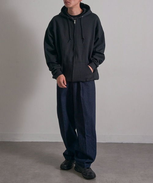 JERZEES（ジャージーズ）の「【JERZEES】8 oz. NuBlend Fleece Full-Zip Hood 裏起毛 フルジップパーカー ジップアップ オーバーサイズ ビッグシルエット 993MR UNTR（パーカー・メンズ・ダークグレー/ネイビー/ホワイト/グレー/アッシュ/ブラック・S/M/L/XL）」の17枚目の写真
