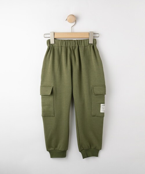 SHOO・LA・RUE（シューラルー）の「【100-150cm】裏シャギー裾リブカーゴパンツ（その他パンツ・キッズ・カーキ/ブラック・15 /14/13/12/11/10）」の3枚目の写真