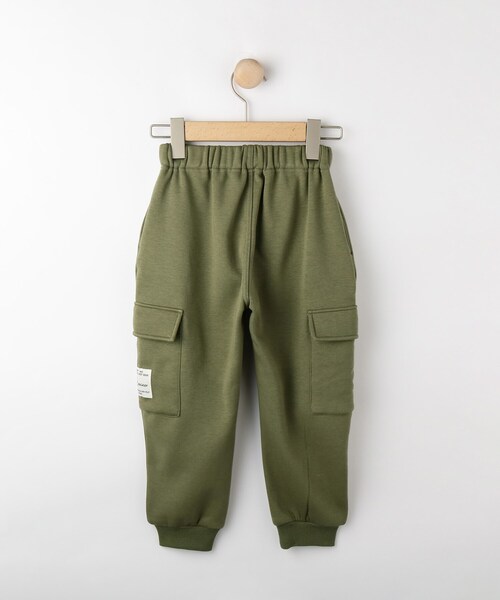 SHOO・LA・RUE（シューラルー）の「【100-150cm】裏シャギー裾リブカーゴパンツ（その他パンツ・キッズ・カーキ/ブラック・15 /14/13/12/11/10）」の4枚目の写真