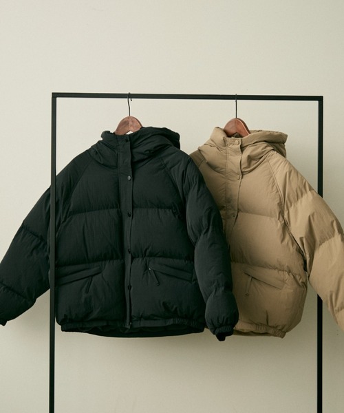 hood pudding jacket / フード付きパディングジャケット（ダウン