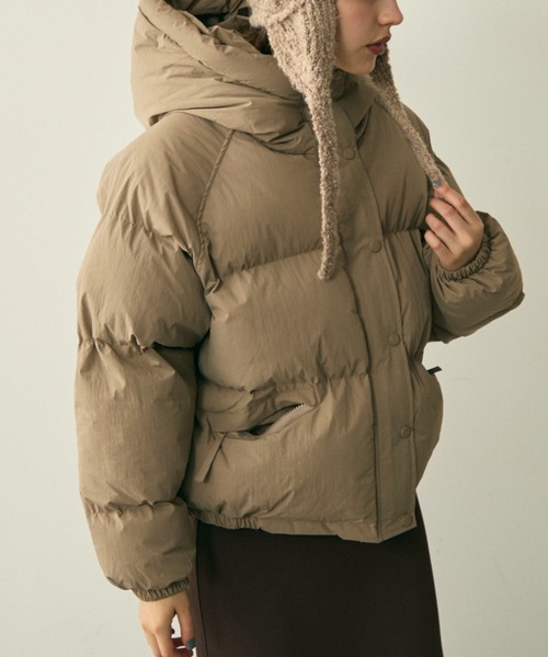 hood pudding jacket / フード付きパディングジャケット（ダウン