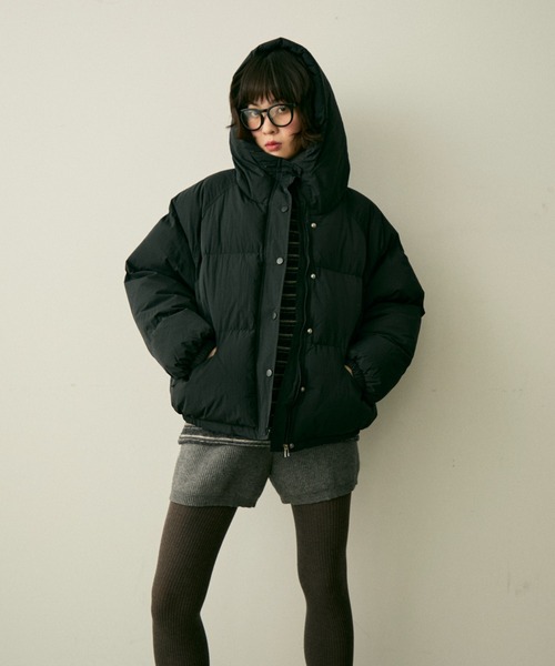 5DSL パディングジャケット フード付き hood pudding jacket / フード付きパディングジャケット（ダウン