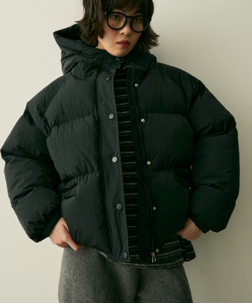 hood pudding jacket / フード付きパディングジャケット（ダウン