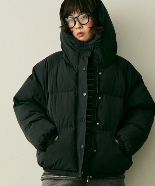 hood pudding jacket / フード付きパディングジャケット（ダウン