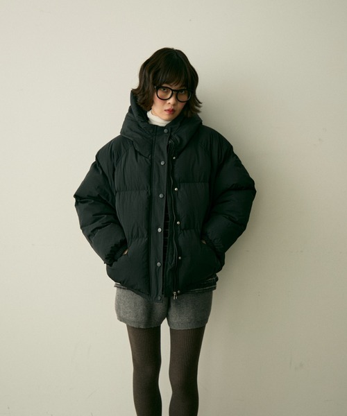 hood pudding jacket / フード付きパディングジャケット（ダウン