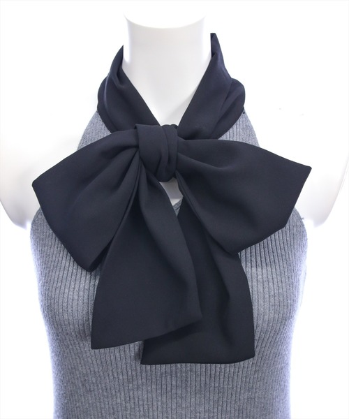 CLEAR BASIC（クリアベーシック）の「ボウタイリボンニットワンピース＆ニットボレロセット[大人 フェミニン 上品]≪AW新作≫（ワンピース・レディース・グレー・F）」の16枚目の写真