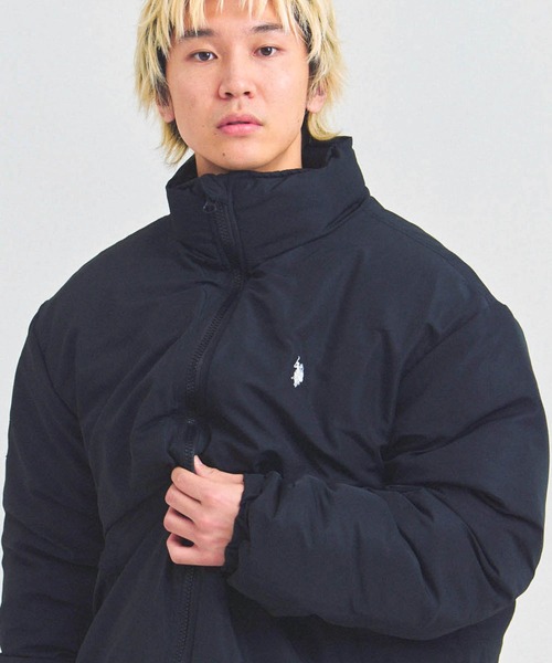 U.S. POLO ASSN.（ユーエスポロアッスン）の「US POLO ASSN 中綿ﾀﾞｳﾝｼﾞｬｹｯﾄ（ダウンジャケット/コート・メンズ・ブラック/アイボリー・L/XL/M）」の2枚目の写真