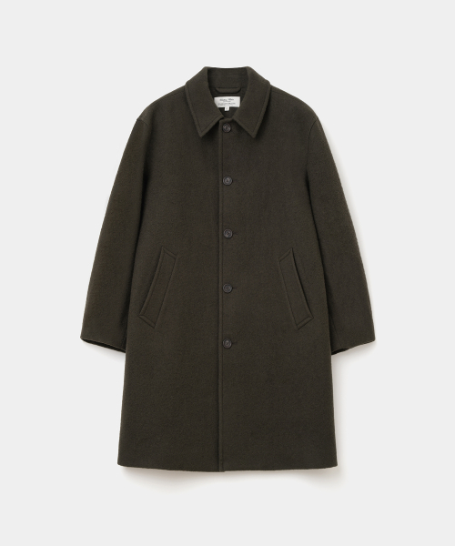 UNIFORM BRIDGE(ユニフォームブリッジ)の「wool single coat khaki brown(チェスターコート・メンズ・その他・MEDIUM/LARGE/X-LARGE/XX-LARGE)」の1枚目の写真