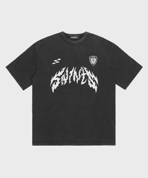 SAINTPAIN(セイントペイン)の「SPメタルピグメント半袖Tシャツブラック(Tシャツ/カットソー・レディース・その他・MEDIUM/LARGE/X-LARGE)」の1枚目の写真