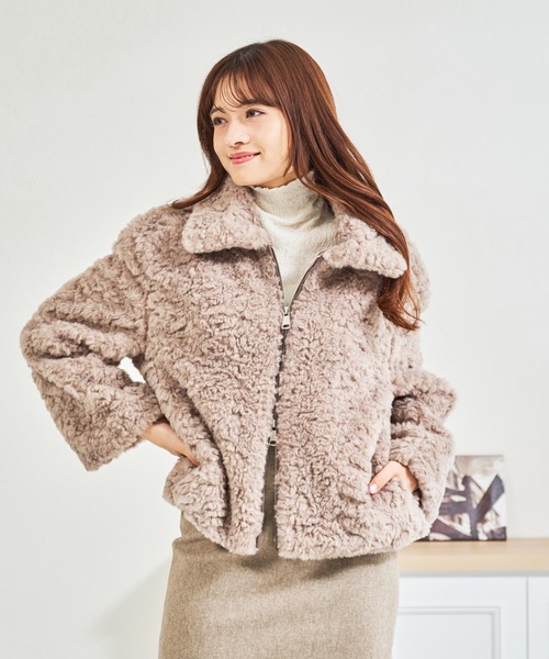 セール】一部店舗限定 ショートファーコート（その他アウター）｜MISCH