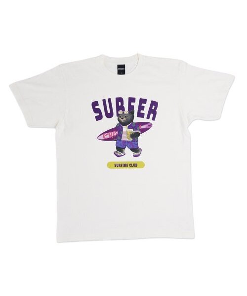 CREAM SODA LAB(クリームソーダラボ)の「グレーサーファー半袖Tシャツアイボリー紫(Tシャツ/カットソー・メンズ・その他・LARGE/MEDIUM/X-LARGE/XX-LARGE)」の7枚目の写真