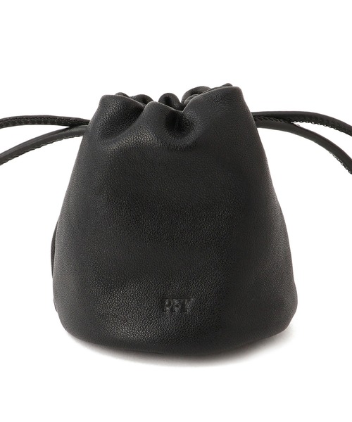 ADAM ET ROPE'(アダムエロペ)の「【PFT】Drawstrig Mini Pochette(ショルダーバッグ・レディース・ブラック/ブラウン・FREE)」の14枚目の写真