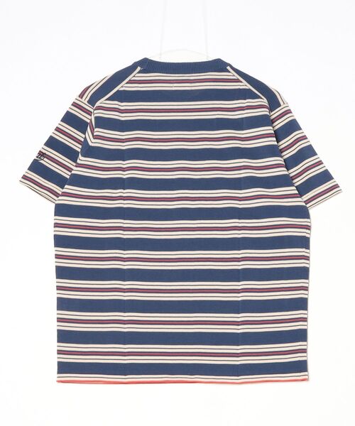 TMT（ティーエムティー）の「【TMT/ティーエムティー】DRY KNIT BORDER T-SHIRTS（Tシャツ/カットソー・メンズ・ネイビー/オレンジ/グリーン/ブラック・X-LARGE/LARGE/MEDIUM）」の8枚目の写真