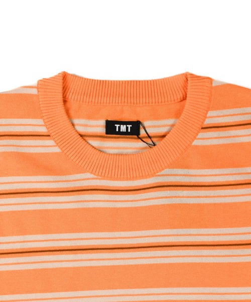 TMT（ティーエムティー）の「【TMT/ティーエムティー】DRY KNIT BORDER T-SHIRTS（Tシャツ/カットソー・メンズ・ネイビー/オレンジ/グリーン/ブラック・X-LARGE/LARGE/MEDIUM）」の16枚目の写真