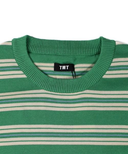 TMT（ティーエムティー）の「【TMT/ティーエムティー】DRY KNIT BORDER T-SHIRTS（Tシャツ/カットソー・メンズ・ネイビー/オレンジ/グリーン/ブラック・X-LARGE/LARGE/MEDIUM）」の10枚目の写真