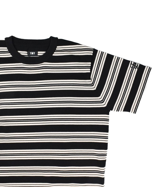 TMT（ティーエムティー）の「【TMT/ティーエムティー】DRY KNIT BORDER T-SHIRTS（Tシャツ/カットソー・メンズ・ネイビー/オレンジ/グリーン/ブラック・X-LARGE/LARGE/MEDIUM）」の22枚目の写真