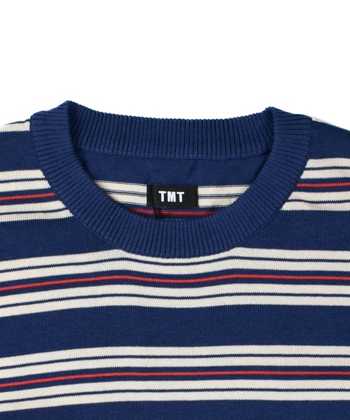 TMT（ティーエムティー）の「【TMT/ティーエムティー】DRY KNIT BORDER T-SHIRTS（Tシャツ/カットソー・メンズ・ネイビー/オレンジ/グリーン/ブラック・X-LARGE/LARGE/MEDIUM）」の14枚目の写真