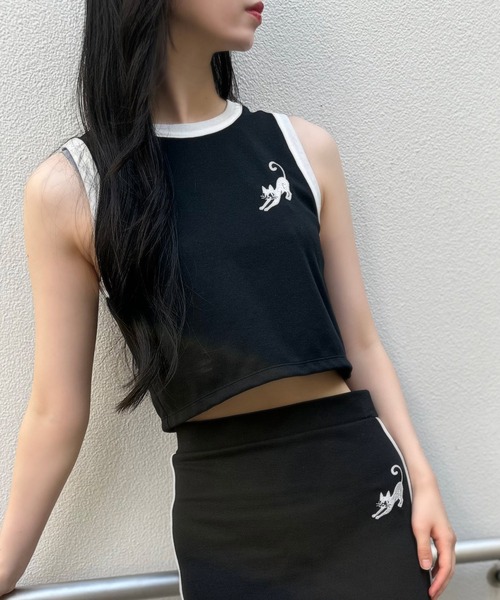 MILK（ミルク）の「CATノースリーブ トップス（Tシャツ/カットソー・レディース・B/A・FREE）」の2枚目の写真