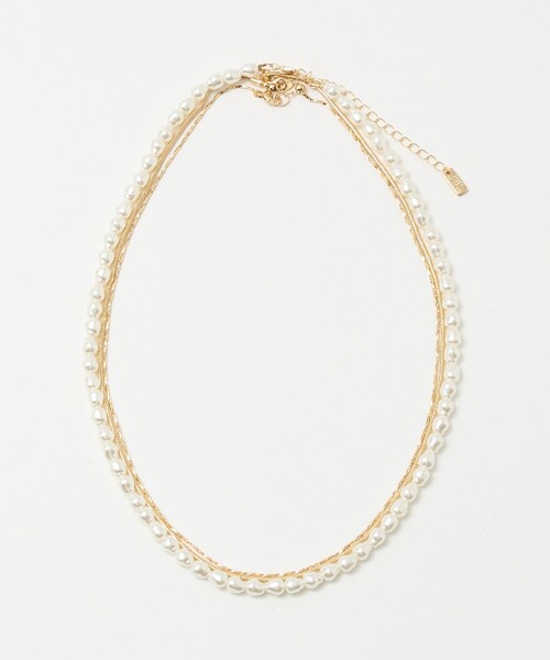 green label relaxing（グリーンレーベルリラクシング）の「マルチウェイ 3連 ネックレス（ネックレス・レディース・シルバー/ゴールド・FREE）」の2枚目の写真