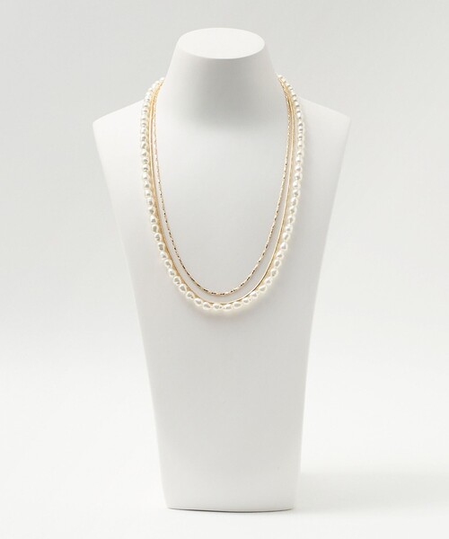 green label relaxing（グリーンレーベルリラクシング）の「マルチウェイ 3連 ネックレス（ネックレス・レディース・シルバー/ゴールド・FREE）」の14枚目の写真