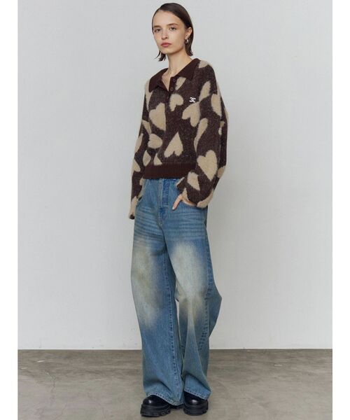 EMODA(エモダ)の「バックグラフィティルーズジーンズ(デニムパンツ・レディース・ライトブルー/インディゴブルー・MEDIUM/SMALL/X-SMALL)」の19枚目の写真