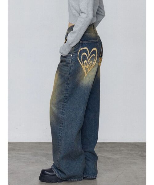 EMODA(エモダ)の「バックグラフィティルーズジーンズ(デニムパンツ・レディース・ライトブルー/インディゴブルー・MEDIUM/SMALL/X-SMALL)」の22枚目の写真