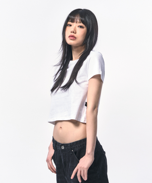 C WEAR BY THE GENIUS(シーウェアバイザジーニアス)の「シーウェア クロップTシャツ ホワイト(Tシャツ/カットソー・レディース・その他・size1)」の6枚目の写真