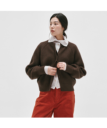 CASHMERE WOOL HEAVY CARDIGAN_3color
