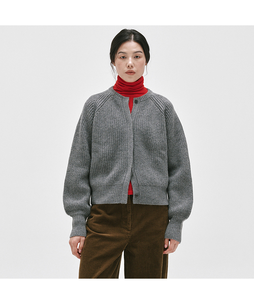 YURT（ユルト）の「CASHMERE  WOOL HEAVY  CARDIGAN_3color（ニット/セーター・レディース・ダークブルー/ダークブラウン/グレー・FREE）」の2枚目の写真