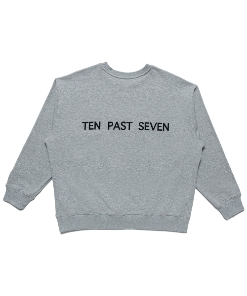 TEN PAST SEVEN(テン ファスト セブン)の「オーバーサイズスウェットシャツ - グレー(スウェット・メンズ・その他・SMALL/MEDIUM/LARGE)」の2枚目の写真