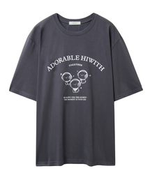 HIWITH（ハイウィーズ）の「Music Cooling Short Sleeve T-Shirt_Charcoal（Tシャツ/カットソー）」