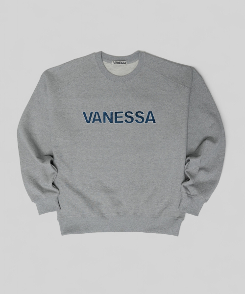 VANESSA(バネッサ)の「820g VANESSA ロゴ刺繍 スウェットシャツ_メランジグレー(スウェット・メンズ・グレー・FREE)」の1枚目の写真