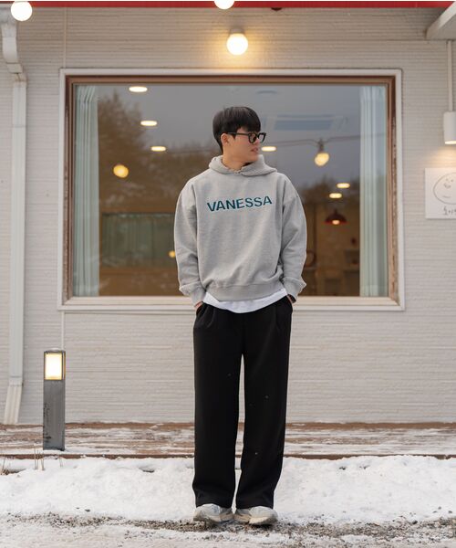 VANESSA(バネッサ)の「820g VANESSA ロゴ刺繍 スウェットシャツ_メランジグレー(スウェット・メンズ・グレー・FREE)」の6枚目の写真