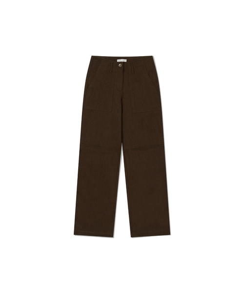 Yuje（ユジェ）の「RENO PANTS (3color, 3size)（その他パンツ・レディース・ブラック/ダークブラウン/Beige・SMALL/MEDIUM/X-SMALL）」の3枚目の写真