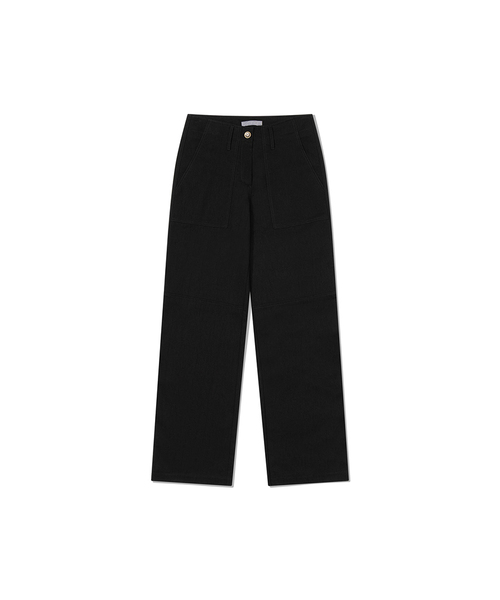 Yuje（ユジェ）の「RENO PANTS (3color, 3size)（その他パンツ・レディース・ブラック/ダークブラウン/Beige・SMALL/MEDIUM/X-SMALL）」の2枚目の写真