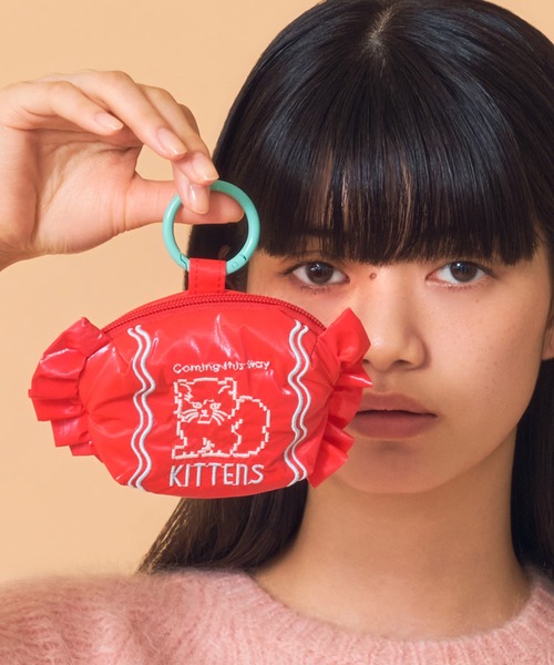 Casselini(キャセリーニ)の「Casselini(キャセリーニ)キャンディチャームポーチ(ポーチ・レディース・ブルー/シルバー/ピンク/イエロー/ミント/レッド/ブラック・FREE)」の1枚目の写真