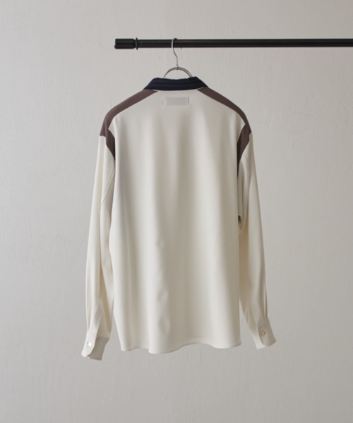 CULLNI（クルニ）の「【CULLNI exclusive for Lui's】配色切替デザインシャツ（シャツ/ブラウス・メンズ・キナリ/ブラック/チャコールグレー・1/2）」の15枚目の写真