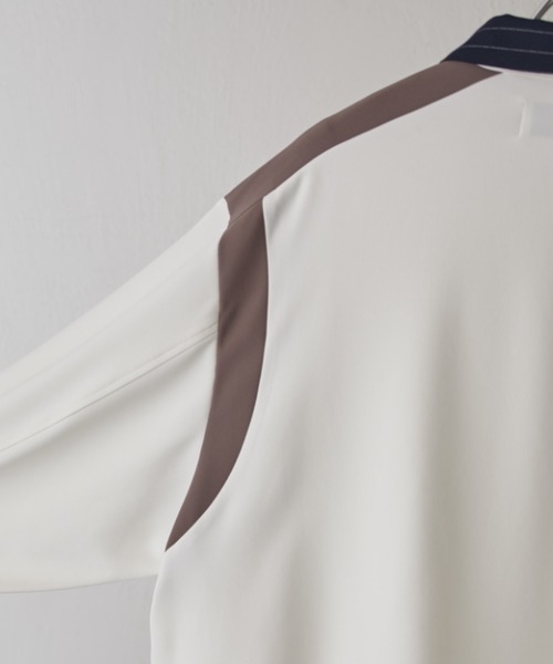 CULLNI（クルニ）の「【CULLNI exclusive for Lui's】配色切替デザインシャツ（シャツ/ブラウス・メンズ・キナリ/ブラック/チャコールグレー・1/2）」の11枚目の写真